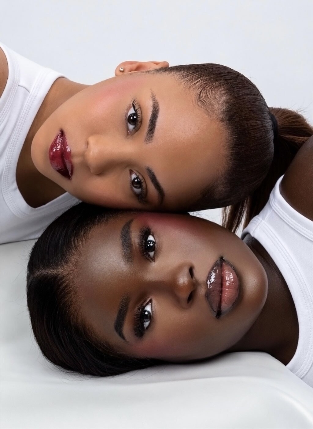 Iyrallicious lip liner and gloss pairing in the beauty campaign.